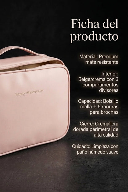 Organizador de maquillaje con compartimentos ajustables