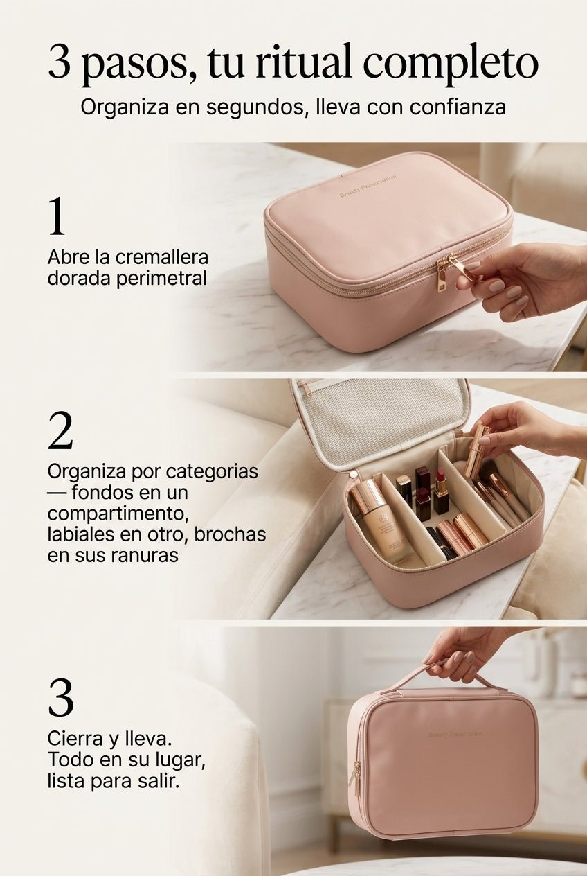 Vanity Case Fozza para viajar con todo el maquillaje